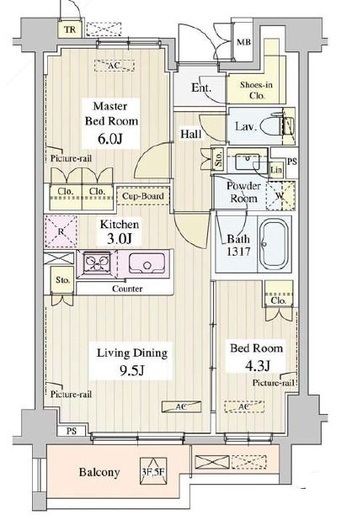 ル・シュクレ永福 (LeSucre永福)　504号室　間取り