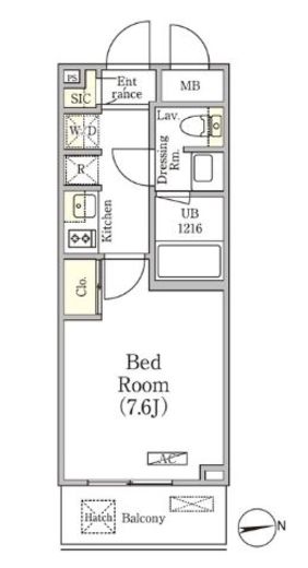 グランパーク方南町レジデンス　305号室　間取り