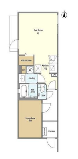 ミレドゥーエ中野　101号室　間取り