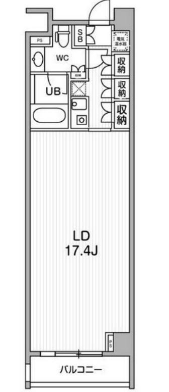 六本木デュープレックスＭ‘ｓ　403号室　間取り