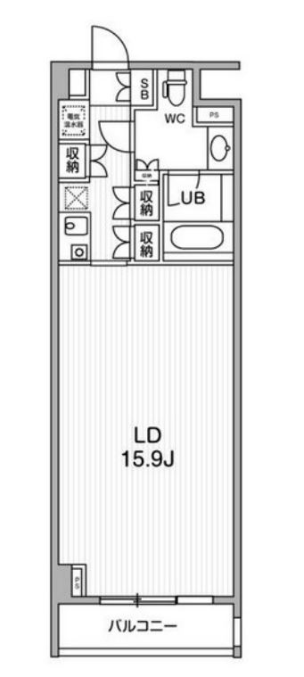 六本木デュープレックスＭ‘ｓ　512号室　間取り