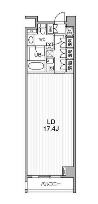 六本木デュープレックスＭ‘ｓ　303号室　間取り