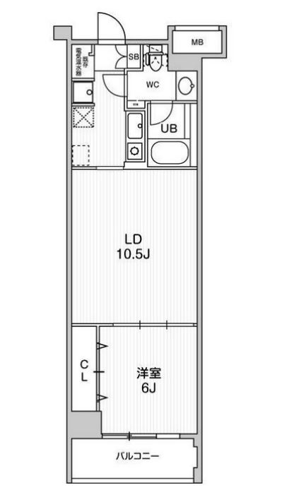 六本木デュープレックスＭ‘ｓ　405号室　間取り