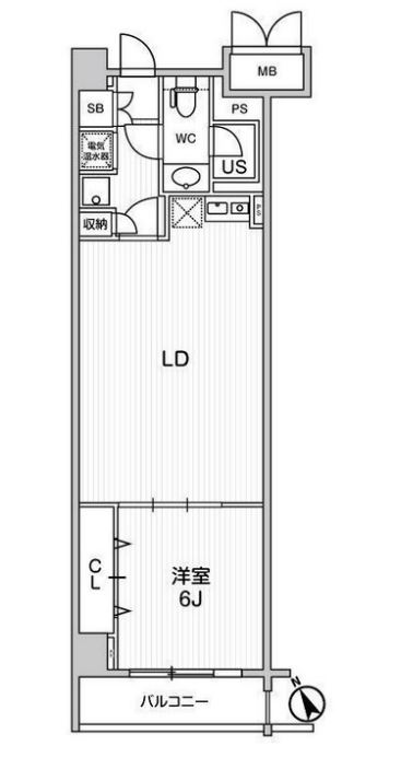 六本木デュープレックスＭ‘ｓ　207号室　間取り