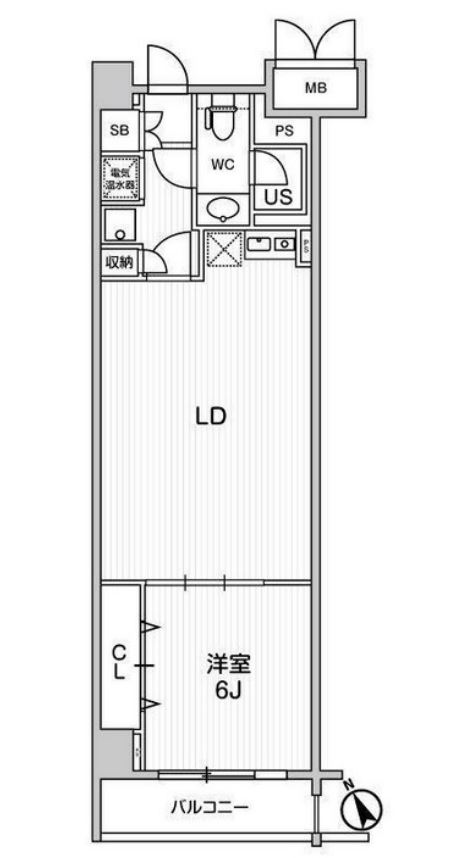 六本木デュープレックスＭ‘ｓ　213号室　間取り