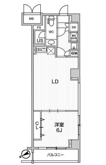六本木デュープレックスＭ‘ｓ　218号室　間取り