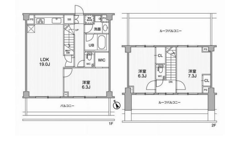 六本木デュープレックスＭ‘ｓ　506号室　間取り
