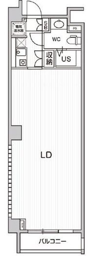 六本木デュープレックスエムズ　201号室　間取り