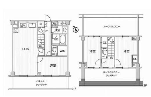 六本木デュープレックスエムズ　504号室　間取り
