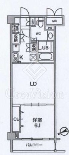 六本木デュープレックスエムズ　512号室　間取り
