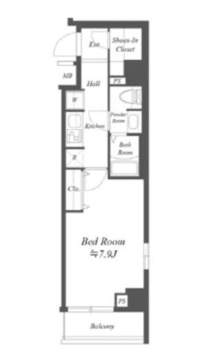 ジェノヴィア荻窪スカイガーデン　701号室　間取り