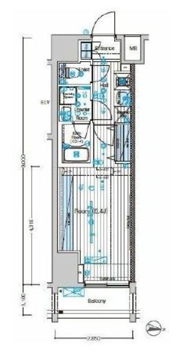 ブライズ方南町　1002号室　間取り