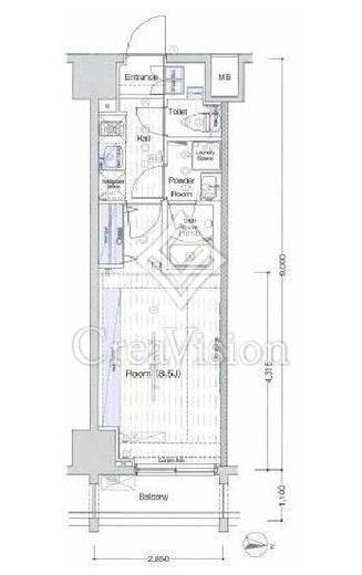 ブライズ方南町　407号室　間取り