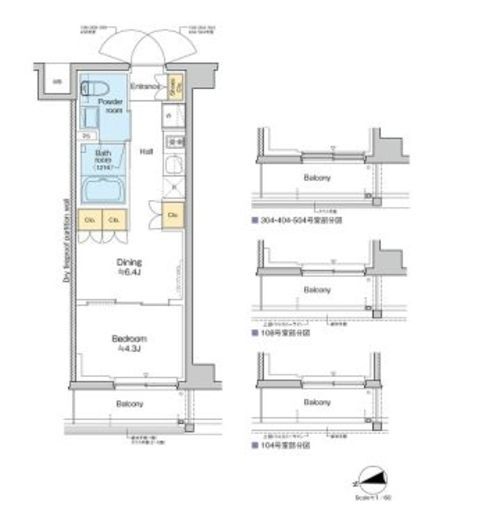 RESIDENCE KOENJI　204号室　間取り