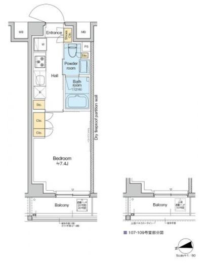 RESIDENCE KOENJI　207号室　間取り