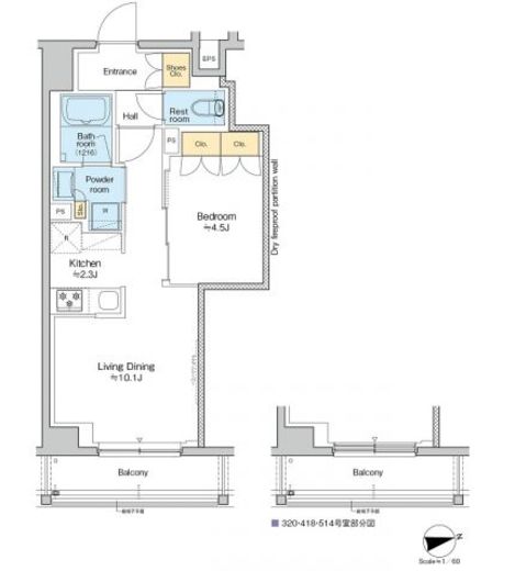 RESIDENCE KOENJI　222号室　間取り