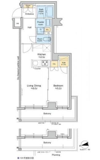 RESIDENCE KOENJI　301号室　間取り