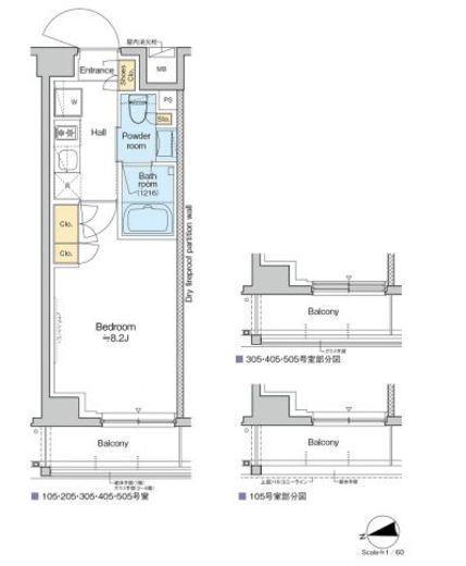 RESIDENCE KOENJI　405号室　間取り