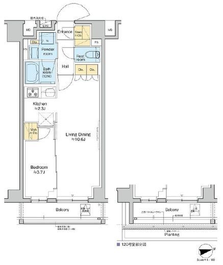 RESIDENCE KOENJI　416号室　間取り