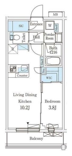 テラス上石神井ウエスト　106号室　間取り