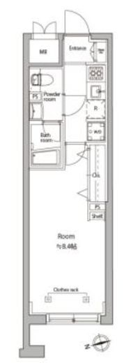 アトリオフラッツ中野　203号室　間取り