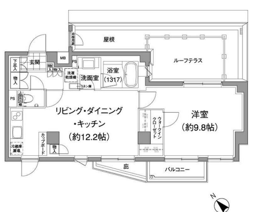 パークハビオ元麻布　303号室　間取り
