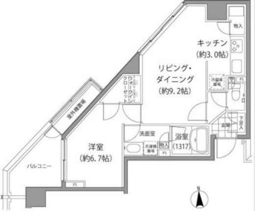エーデル練馬　201号室　間取り