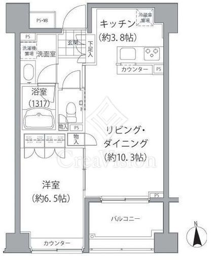 エーデル練馬　206号室　間取り