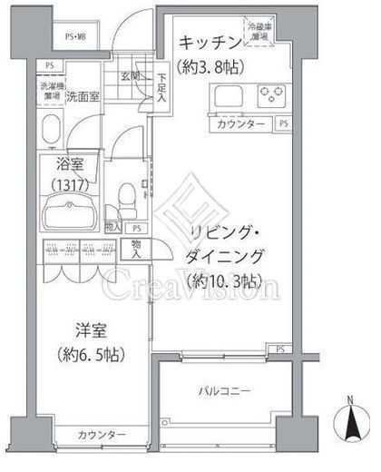 エーデル練馬　706号室　間取り