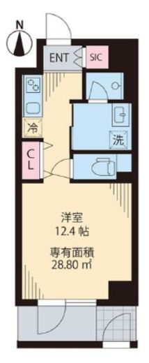レコルトヴィル高円寺　102号室　間取り