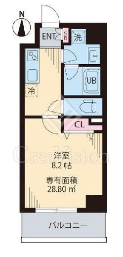 レコルトヴィル高円寺　403号室　間取り