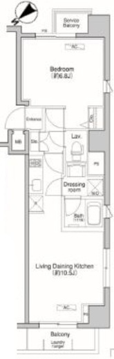 プラウドフラット荻窪Ⅱ　301号室　間取り