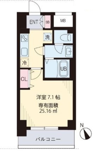 PORTO (ポルト)　302号室　間取り