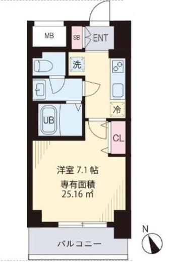 PORTO (ポルト)　703号室　間取り