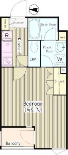 ゼルコバ上高井戸　303号室　間取り
