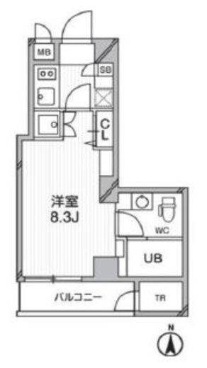 プライマル武蔵関　205号室　間取り