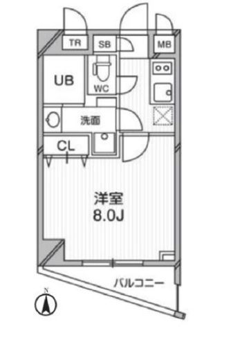 プライマル武蔵関　306号室　間取り