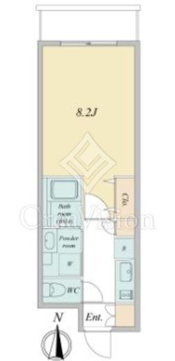 プライマル武蔵関　215号室　間取り