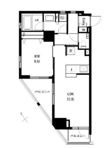 オーキッドレジデンス浜田山　802号室　間取り