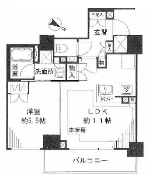 パークハウス目黒アーバンス　204号室　間取り