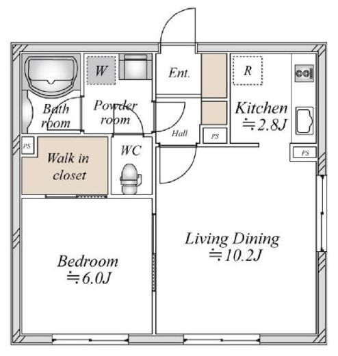 アーバンパーク方南町　204号室　間取り