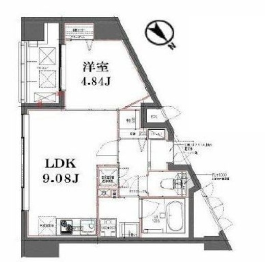 ドゥーエ東高円寺　201号室　間取り