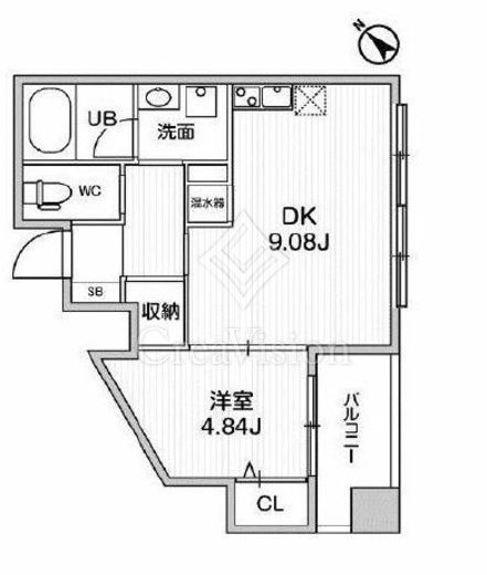 ドゥーエ東高円寺　801号室　間取り