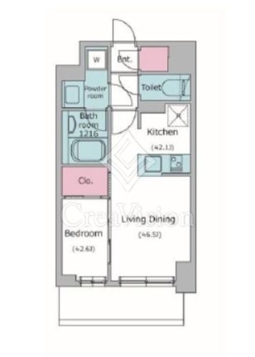 KDXレジデンス上石神井Ⅱ　414号室　間取り