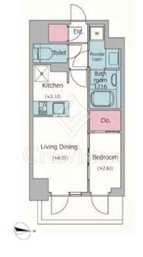 KDXレジデンス上石神井Ⅱ　815号室　間取り