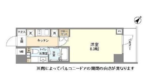 YSレジデンス代田橋　404号室　間取り