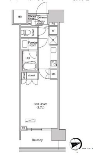 エミリブ石神井公園　613号室　間取り