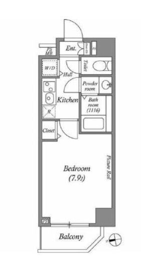 ルクレ上北沢ルネサンスコート　105号室　間取り