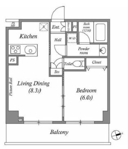 ルクレ上北沢ルネサンスコート　310号室　間取り