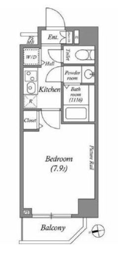 ルクレ上北沢ルネサンスコート　501号室　間取り